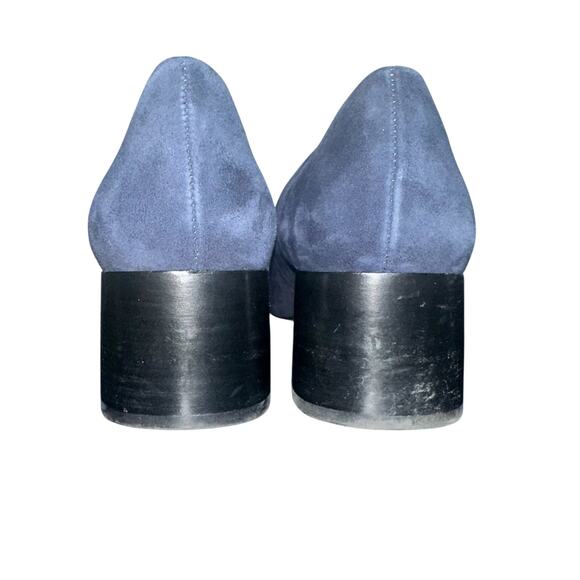 J. Jill Blue Suede Block Heel Pumps Women’s Size 10 Comfort Dress Shoes - Picture 5 of 12